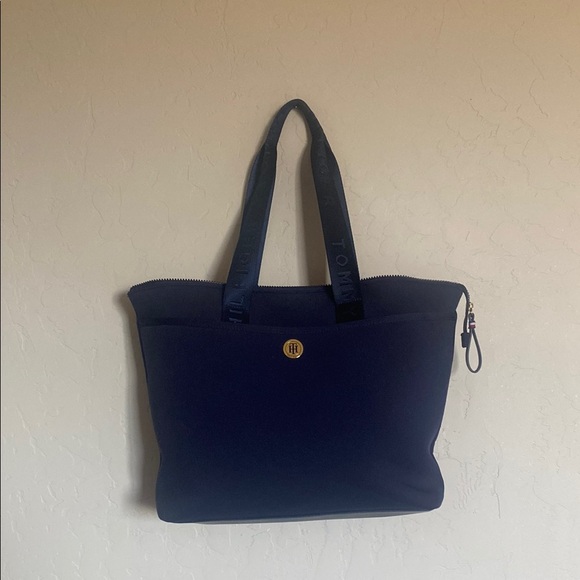 Tommy Hilfiger Handbags - Tommy Hilfiger Blue Tote Bag Structured Minimalist Design